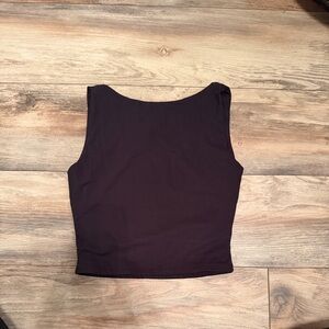 Qinsen Black Sleeveless Crop Top - NWT